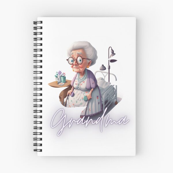 Item preview, Sad Grandma Is In The Hospital Again Artwork Sticker designed and sold by TheCreativeFab.