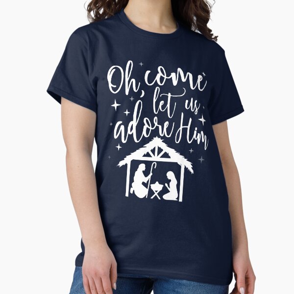 Item preview, Oh come let us adore Him designed and sold by birchandbark.