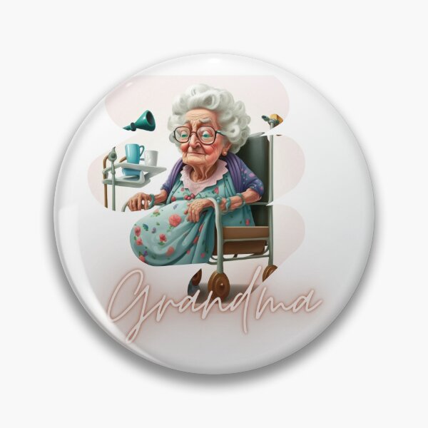 Item preview, Smart Grandma Is In The Hospital Again Artwork Sticker designed and sold by TheCreativeFab.