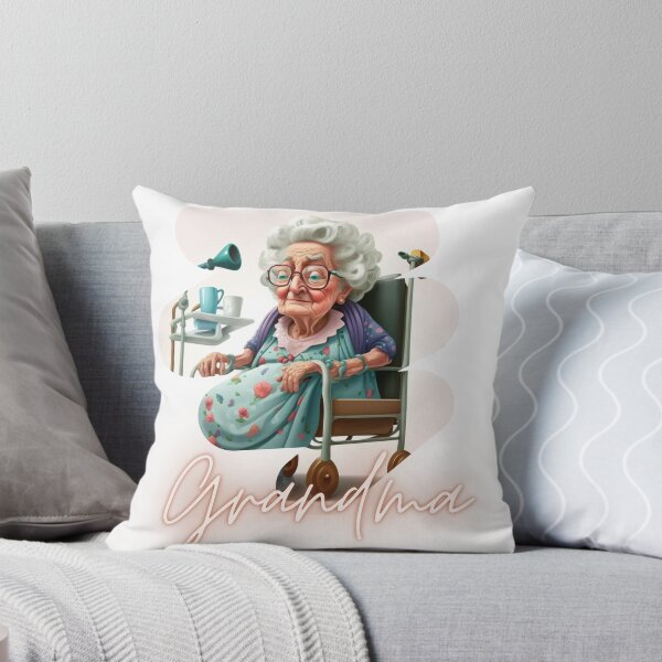 Item preview, Smart Grandma Is In The Hospital Again Artwork Sticker designed and sold by TheCreativeFab.