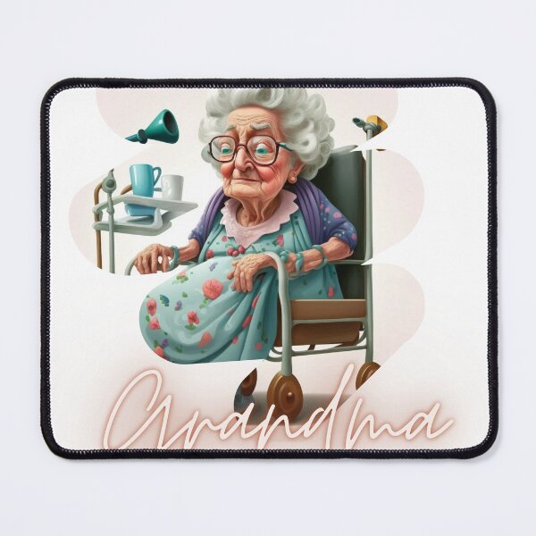 Item preview, Smart Grandma Is In The Hospital Again Artwork Sticker designed and sold by TheCreativeFab.