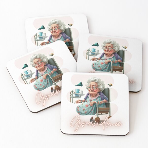 Item preview, Smart Grandma Is In The Hospital Again Artwork Sticker designed and sold by TheCreativeFab.