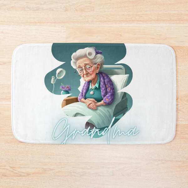 Item preview, Sad Mood Grandma Is In The Hospital Again Artwork Sticker designed and sold by TheCreativeFab.