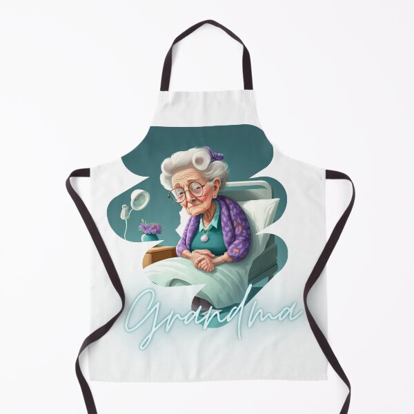 Item preview, Sad Mood Grandma Is In The Hospital Again Artwork Sticker designed and sold by TheCreativeFab.