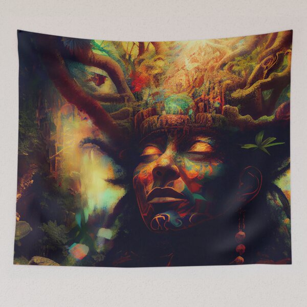 Item preview, Shaman portrait designed and sold by CEVmemories.