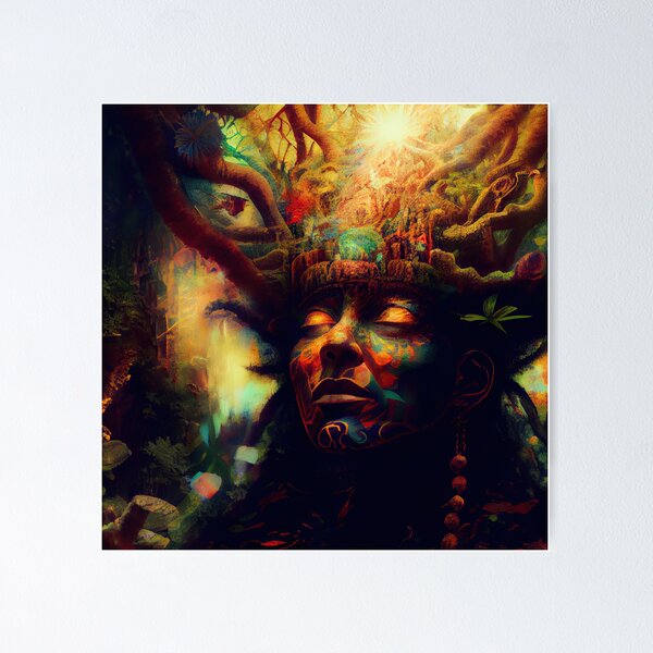 Item preview, Shaman portrait designed and sold by CEVmemories.