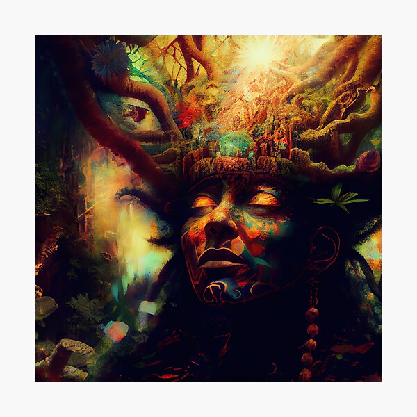 Item preview, Shaman portrait designed and sold by CEVmemories.