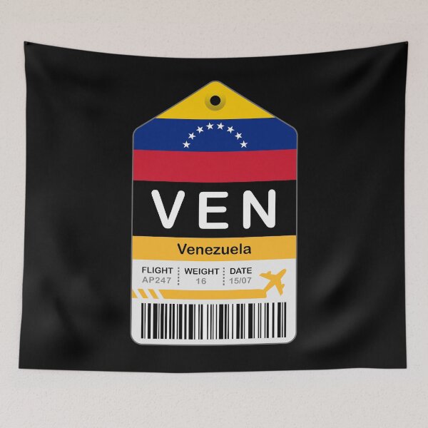 Artikelvorschau, Venezuela Luggage Tag - Airport entworfen und verkauft von oclatikaz.
