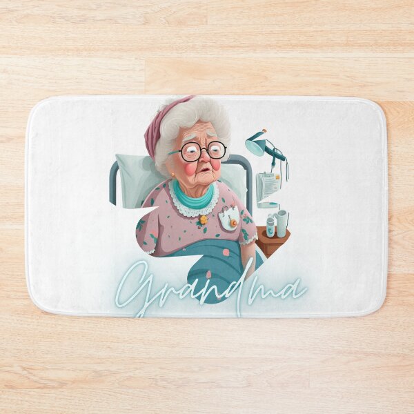 Item preview, Lonely Grandma Is In The Hospital Again Artwork Sticker designed and sold by TheCreativeFab.
