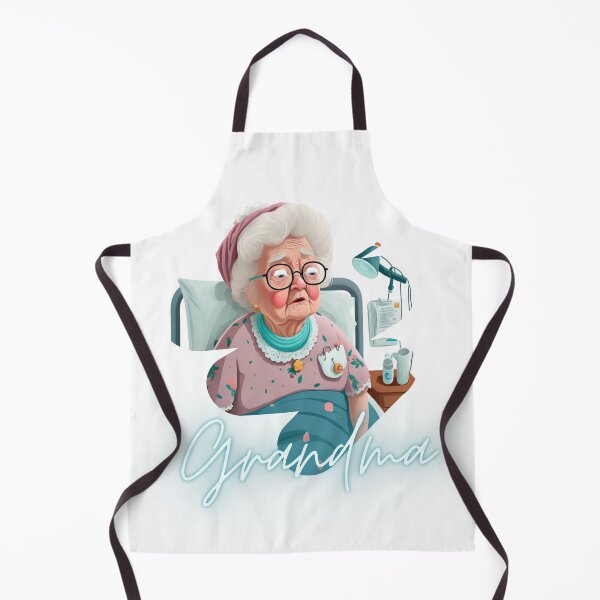 Item preview, Lonely Grandma Is In The Hospital Again Artwork Sticker designed and sold by TheCreativeFab.