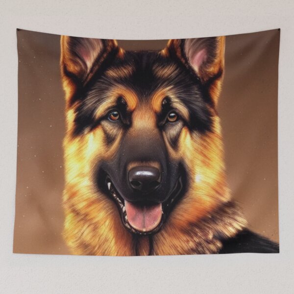 Item preview, German Shepherd Evening Snow designed and sold by ZenEverAI.