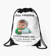sucess kid merch Drawstring Bag