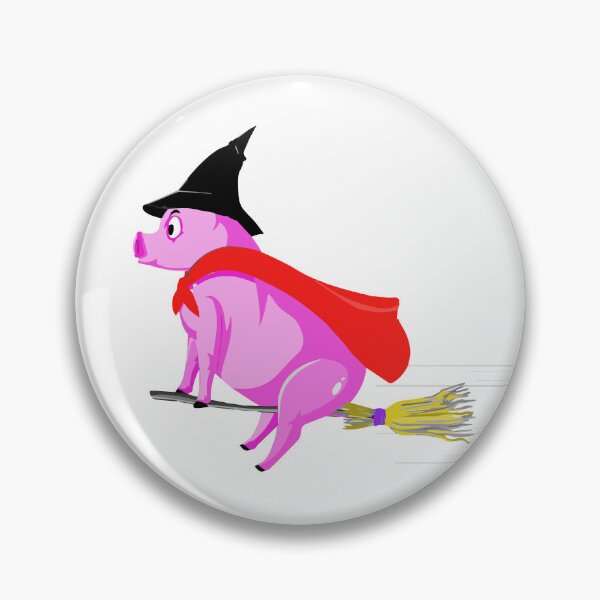 Item preview, Pig on broomstick designed and sold by Right-Fit27.