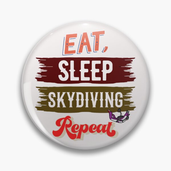 Item preview, Eat sleep skydiving repeat, skydiving designed and sold by HarriPaloma.