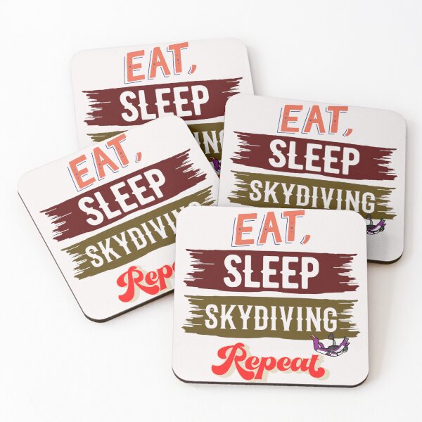 Item preview, Eat sleep skydiving repeat, skydiving designed and sold by HarriPaloma.