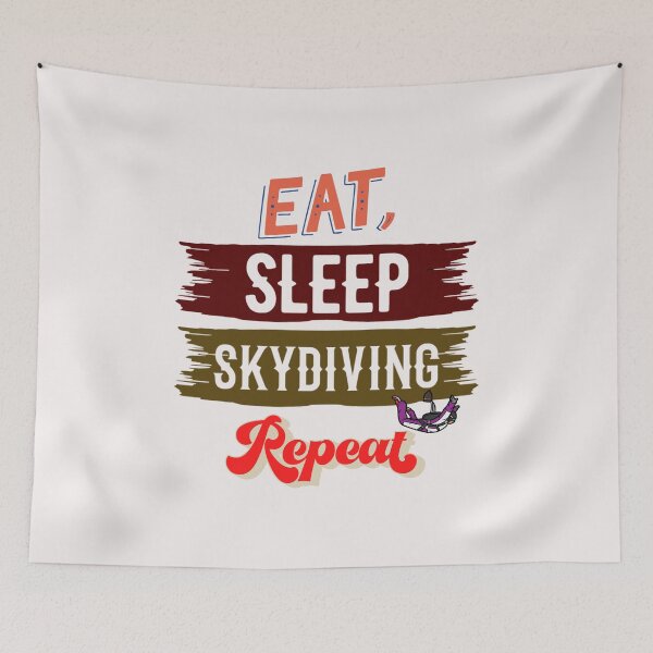 Item preview, Eat sleep skydiving repeat, skydiving designed and sold by HarriPaloma.