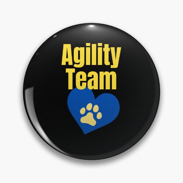 Item preview, Agility team in blue and yellow with a heart designed and sold by PausePapote.