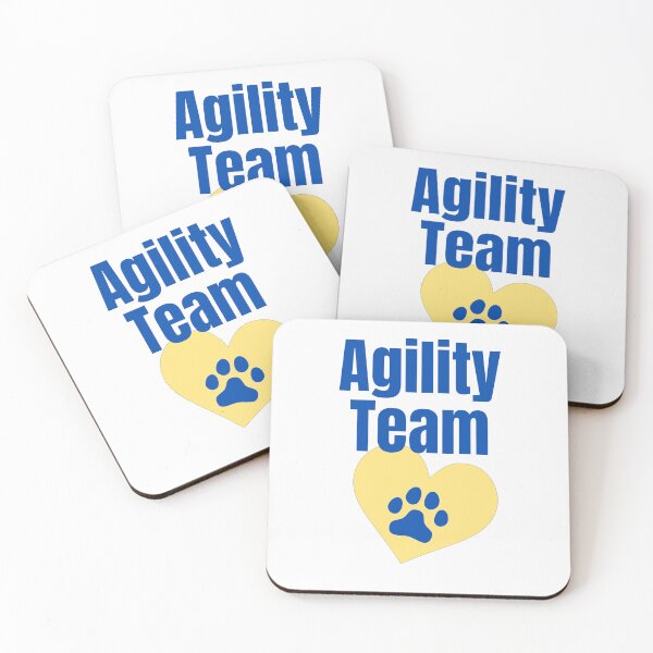 Item preview, Agility team in blue and yellow with a heart designed and sold by PausePapote.