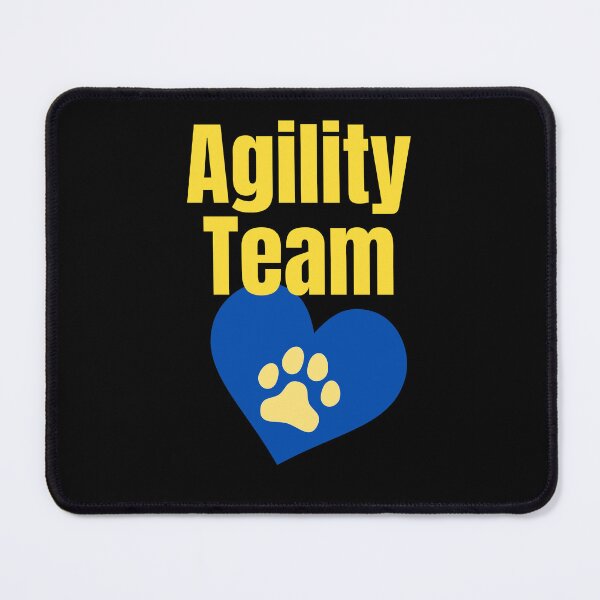 Item preview, Agility team in blue and yellow with a heart designed and sold by PausePapote.
