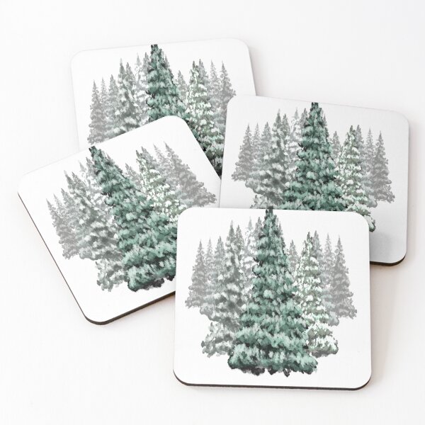 Item preview, Christmas Trees Evergreen designed and sold by TheArtCave.