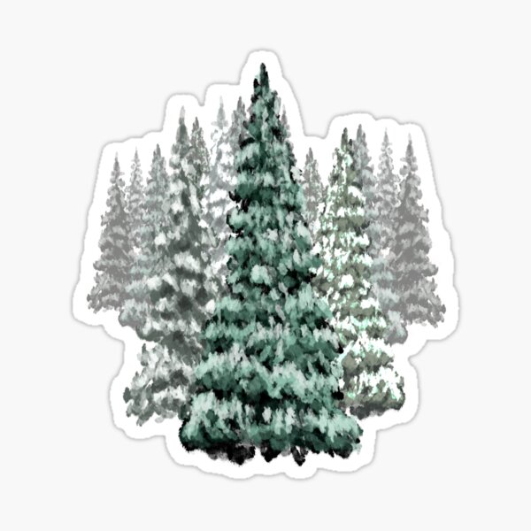Item preview, Christmas Trees Evergreen designed and sold by TheArtCave.