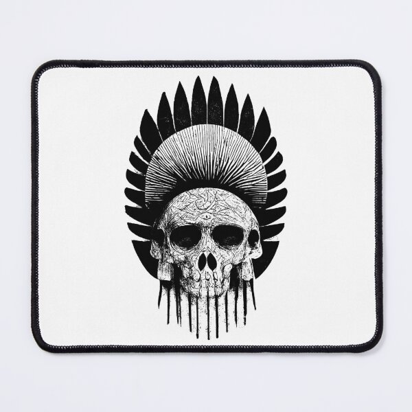 Item preview, Native American Chief | Skull With Indian Headdress designed and sold by TMBTM.