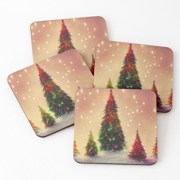 Item preview, Christmas trees in a magical forest designed and sold by Stepan Melnikov | Midpatterns.