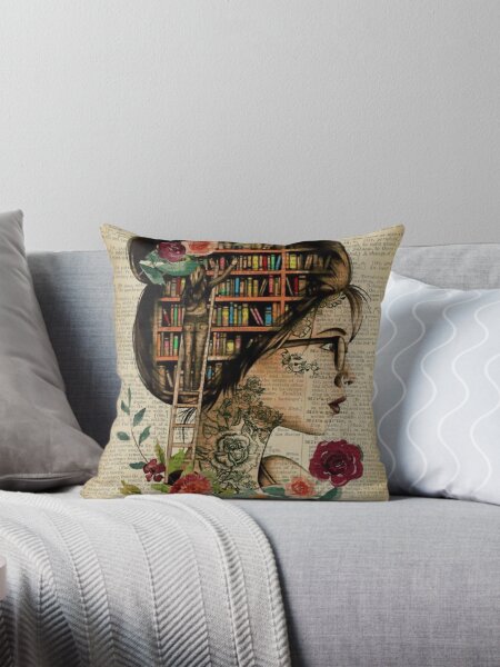 Item preview, Just a girl who loves books and tattoos designed and sold by NanLeArt.