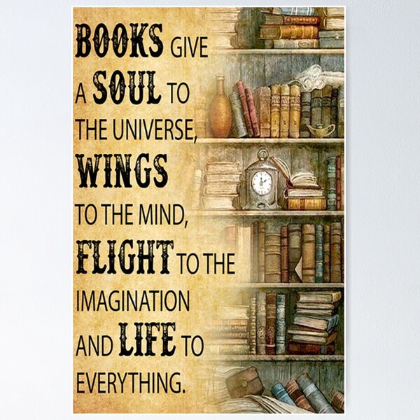 Item preview, Books give a soul to the universe, wings to the mind designed and sold by NanLeArt.