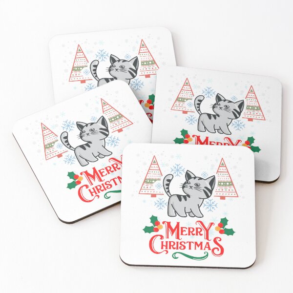 Artikelvorschau, Weihnachtskatzen-Nahaufnahme | Frohe Weihnachten Lustige Weihnachtskatzengrüße | Geschenke für Weihnachtskatzenliebhaber entworfen und verkauft von ThanksVibe.