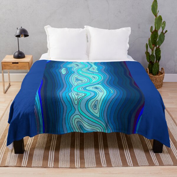 Item preview, River flow - blue designed and sold by davidfraser.