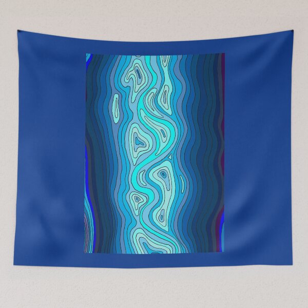 Item preview, River flow - blue designed and sold by davidfraser.