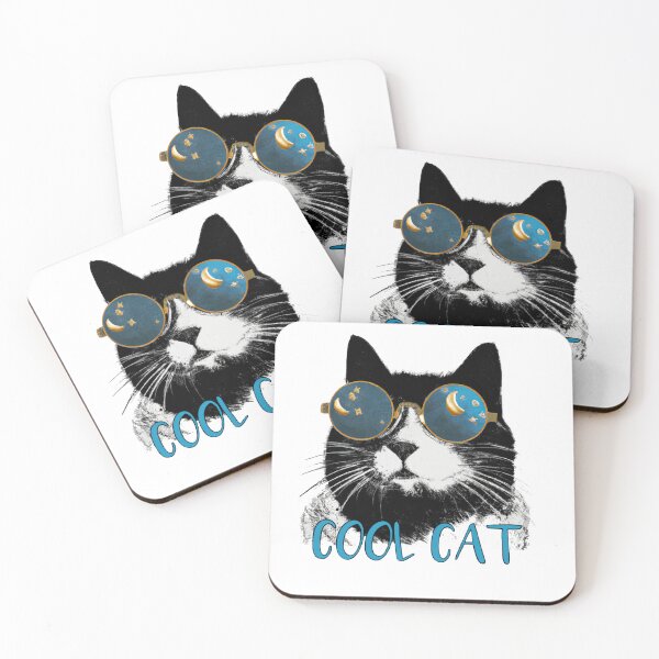 Item preview, Cool Cats in Sunglasses – Funky Stylish Cat Art designed and sold by Vividality.