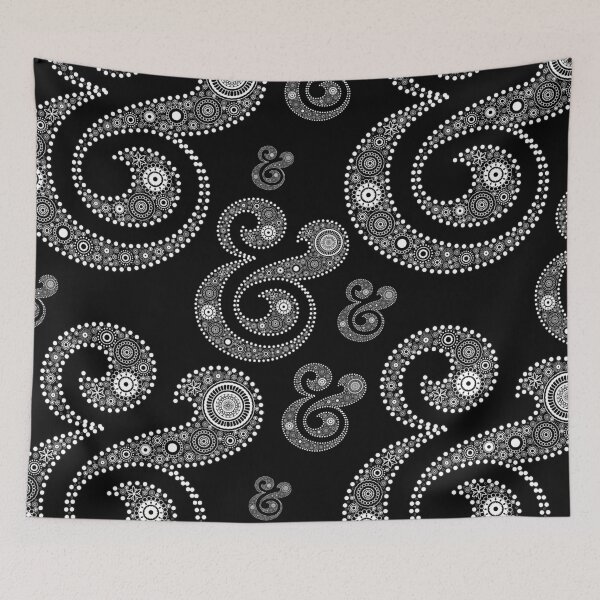 Item preview, Ampersand Typography in Paisley Style designed and sold by Garaga.