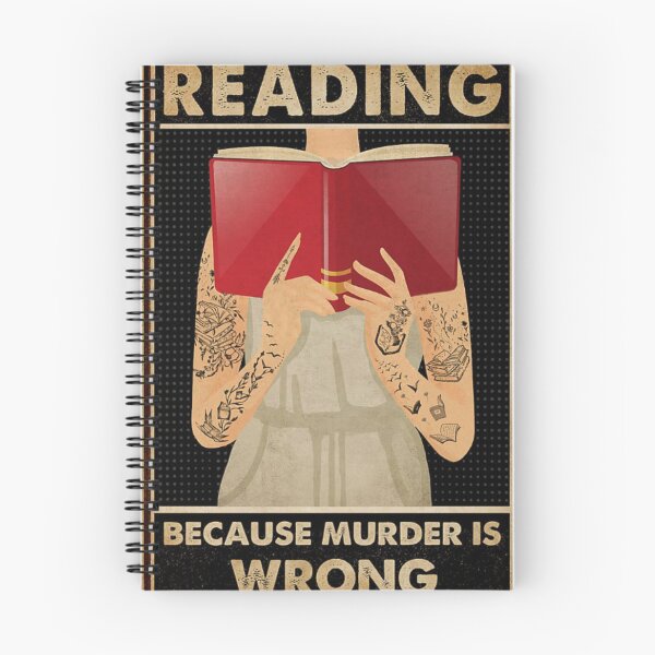 Item preview, Reading because murder is wrong designed and sold by NanLeArt.