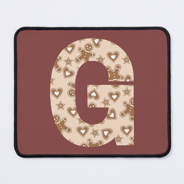 Item preview, Gingerbread Pattern Monogram Letter G designed and sold by Coffee Lifestyle.