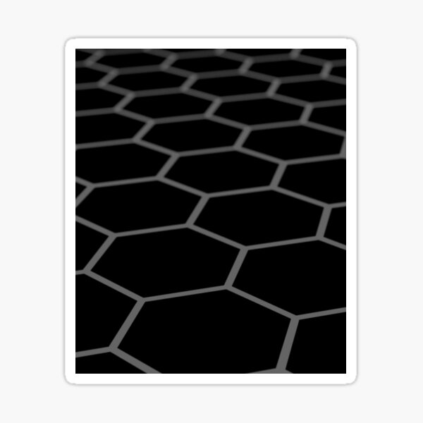 black-and-white-make-grey-hexagons-sticker-for-sale-by-odfromcg