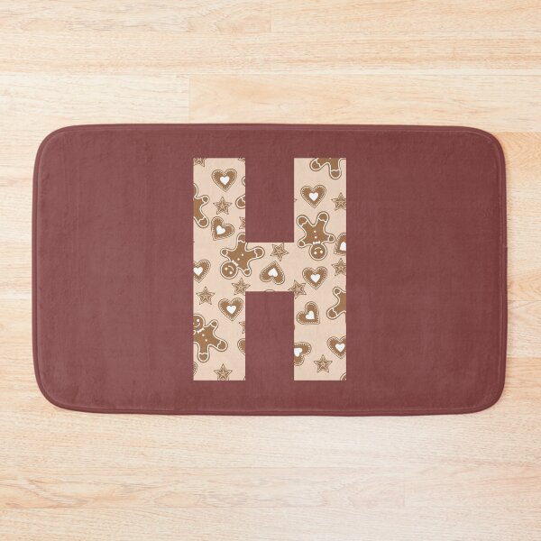 Item preview, Gingerbread Pattern Monogram Letter H designed and sold by Coffee Lifestyle.