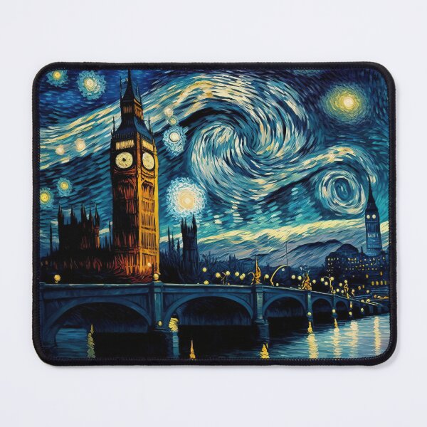 Item preview, The Starry Night in London, Van Gogh inspired designed and sold by justinasv775.