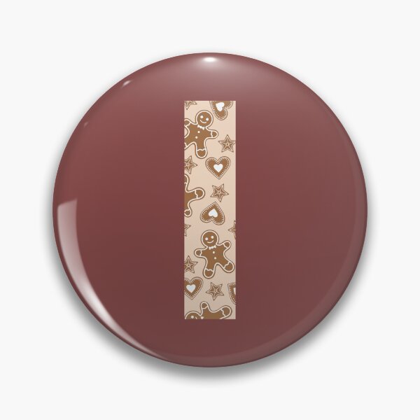 Item preview, Gingerbread Pattern Monogram Letter I designed and sold by Coffee Lifestyle.
