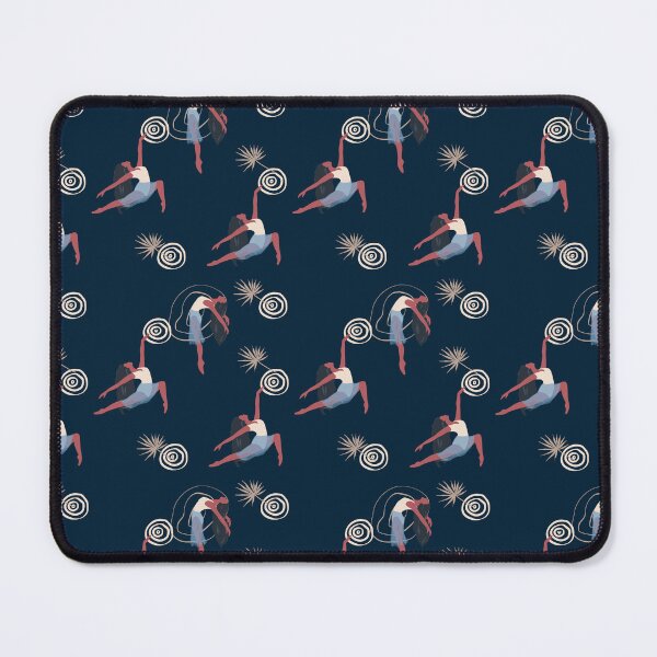 Item preview, Navy blue ballet dancer pattern designed and sold by reka88.