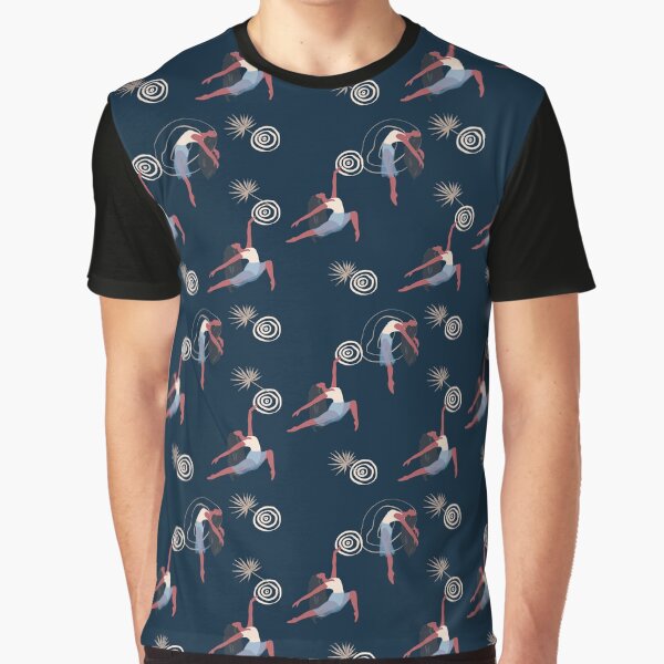 Item preview, Navy blue ballet dancer pattern designed and sold by reka88.
