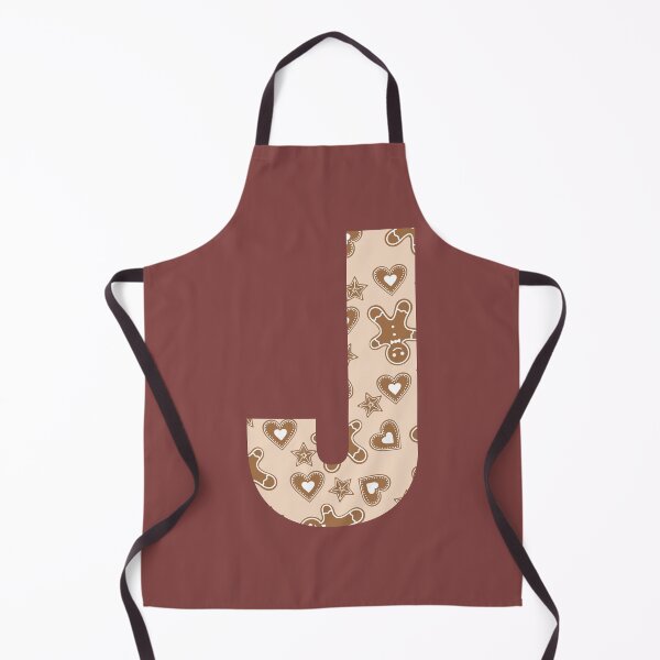 Item preview, Gingerbread Pattern Monogram Letter J designed and sold by Coffee Lifestyle.