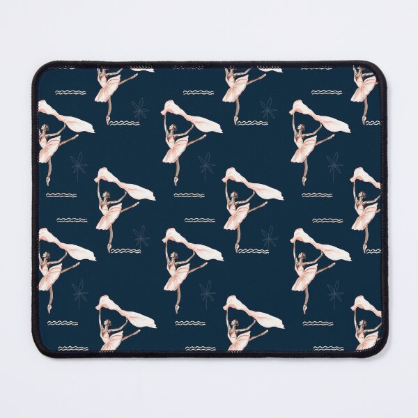 Item preview, Navy blue ballet dancer pattern designed and sold by reka88.