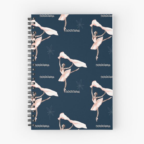 Item preview, Navy blue ballet dancer pattern designed and sold by reka88.