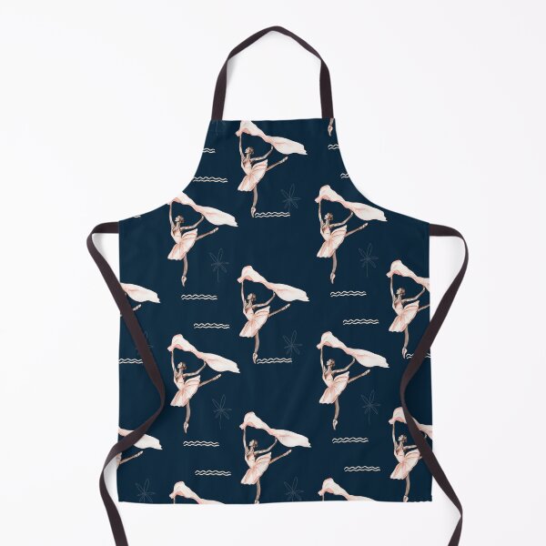 Item preview, Navy blue ballet dancer pattern designed and sold by reka88.