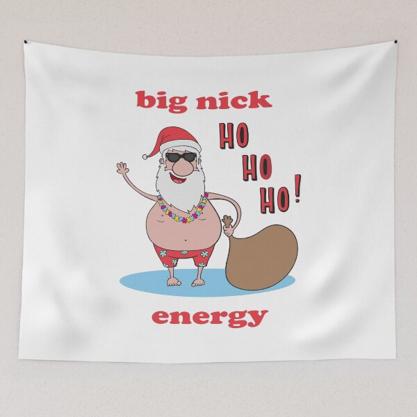 Item preview, Big Nick Energy Funny Xmas sticker and shirt designed and sold by highteek  ⭐️⭐️⭐️⭐️⭐️.