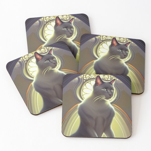 Item preview, Russian Blues The Archangel Cats designed and sold by ZenEverAI.