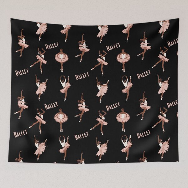 Item preview, Black ballet dancer pattern designed and sold by reka88.