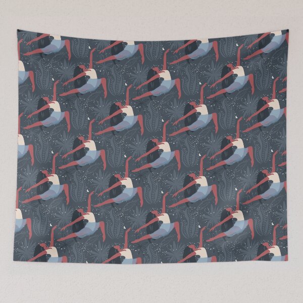 Item preview, Boho style ballet dancer pattern designed and sold by reka88.